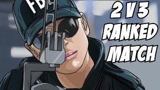 2v3 DIAMOND RANKED Match EPIC!!! WTF?!? Overtime - Rainbow Six Siege