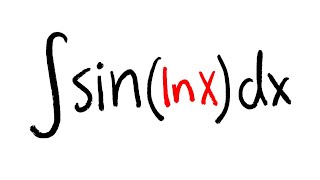 integral of sin(ln(x)), integration by parts with u substitution