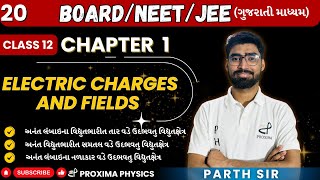 LECTURE 20 | વિદ્યુતભારો અને ક્ષેત્રો: Chapter 01 | ગૉસનો નિયમની ઉપયોગિતાઓ | 12th GUJARATI MEDIUM