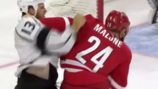 Nathan Gerbe Injured After Hit From Clifford - Malone vs Clifford
