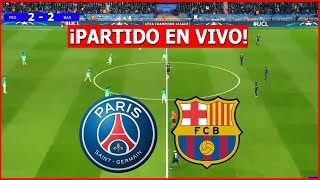 PSG vs BARCELONA EN VIVO 🔴 UEFA CHAMPIONS LEAGUE EN VIVO CUARTOS DE FINAL IDA ⚽️