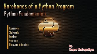 CLASS XI | BAREBONES OF A PYTHON PROGRAM | PYTHON FUNDAMENTALS