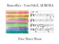 Butterflies - Tom Odell, AURORA -- SHEET MUSIC