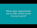 Apprenticeship Roadshow 2021: East Sussex County Council Career Opportunities