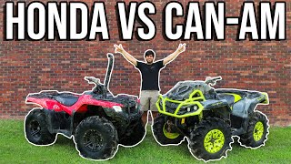 HONDA VS CAN-AM | MUD OFF IN THE SWAMP!