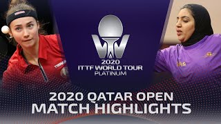 Daria Trigolos vs Kholoud Hussain | 2020 ITTF Qatar Open Highlights (FS)