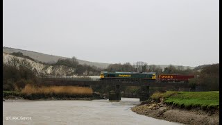 Freightliner 66514 At Southerham Junction Working 6V00  Newhaven To Acton