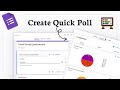 How to Create a Poll Google Forms (quick poll setup)