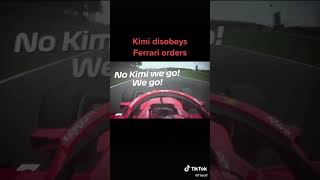 Kimi Disobeys Ferrari's Orders