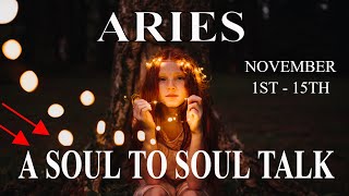 Aries ~ A Ricocheting Tower. A Soul to Soul Talk .. Poof!! ~ Psychic Tarot Reading November (1 - 15)