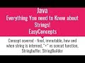 How is String interned in Java? | String Immutability and much more on string!