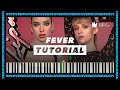 Fever | Dua Lipa, Angèle | Piano Tutorial + Sheets