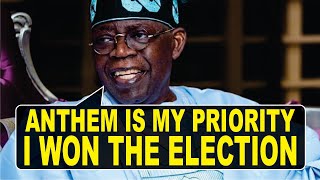 Tinubu Explains Why Old National Anthem Is His Priority, Continues To Brag He Wo