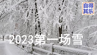 自得其乐 见闻 36. 2023第一场雪