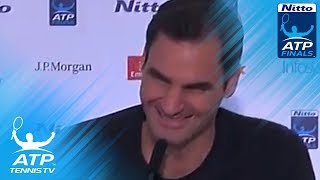 Roger Federer talks about "big distraction" vs Jack Sock! | Nitto ATP Finals 2017