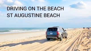 Driving on the beach in Florida - St Augustine Beach