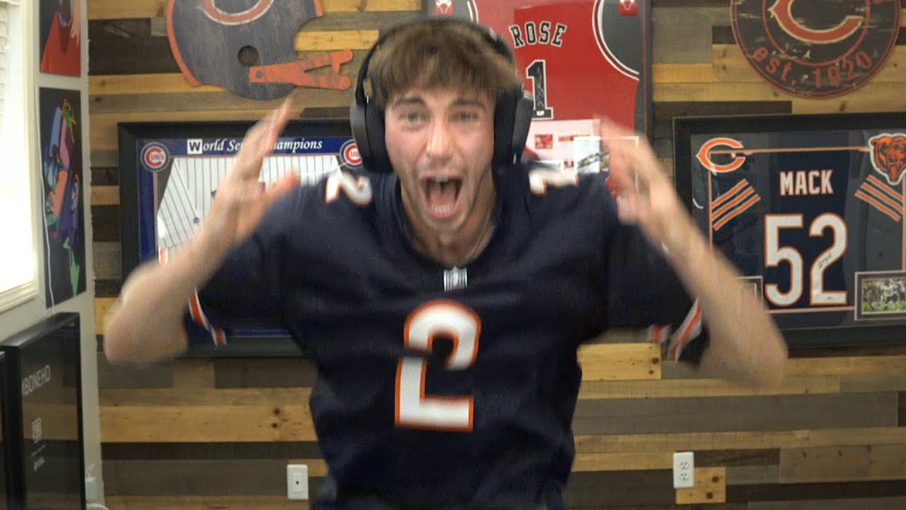 Bears Fan Live Reaction To Drafting Justin Fields - YouTube