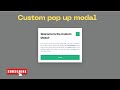 Create a Custom Pop-Up Modal with HTML, CSS & JavaScript | Step-by-Step Tutorial