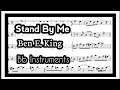 Stand By Me Tenor Soprano Clarinet Trumpet Sheet Music Backing Track Play Along Partitura