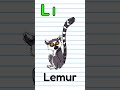 Letter L | L is for Lemur | Learn Phonics | ABC's #shorts