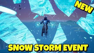 new close up snow storm live event gameplay in fortnite - snowstorm fortnite