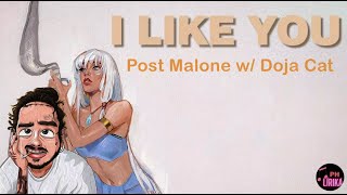 Post Malone - I Like You (A Happier Song) w. Doja Cat [Lyrics Video] (Conrad Remix)