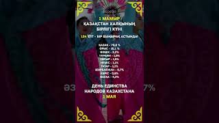 1 мамыр - Қазақстан халқының бірлігі күні құтты болсын!