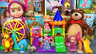 95 Minutes of Satisfying ASMR Unboxing | Adorable Masha and The Bear Playground Toys Collection 🎡