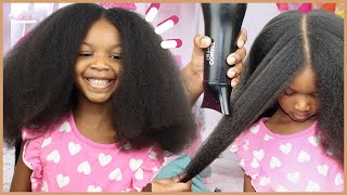 🥰Kids natural hair blow out (Soft and fluffy)