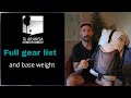 Full Gear List for Te Araroa New Zealand