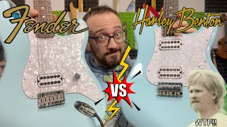 Fender Tom Delonge Stratocaster VS. Harley Benton ST-Modern HH Plus!!!