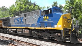 CSX Q409 Freight/Trash Train In St Denis