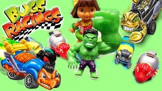 BUGS RACINGS Double blister pack : Hulk di Avengers presenta colorati insetti