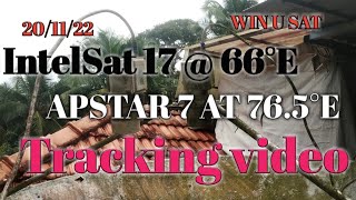 IntelSat 17@66°E || Apstar 7@76.5°E || 2 Satellite Tracking Video || 20/11/2022