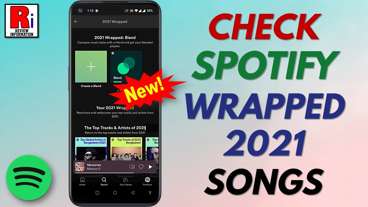 How To Check Your Top Spotify Wrapped 2021 Songs (New) - YouTube