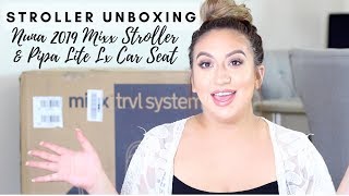 UNBOXING STROLLER| NUNA 2019 MIXX STROLLER \u0026 PIPA LX LITE INFANT CAR SEAT TRAVEL SYSTEM