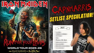 Iron Maiden Setlist Speculation - Run For Your Lives Tour 2025