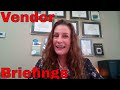 Vendor Briefing TBW Advisors LLC