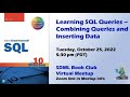 Learning SQL Queries -- Combining Queries and Inserting Data
