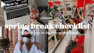 spring break checklist ♡ (fun things to do during spring break)!! #springbreak2023
