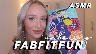 ASMR FabFitFun Summer UnBoxing! (Tapping, Crinkles, Fabric Triggers) | GwenGwiz