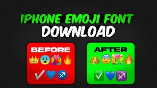 Iphone Emoji Font for pixellab - IOS iphone emoji font download for pixellab