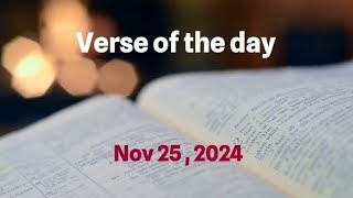 Verse of the day - November 25, 2024 | 2 Matthew 17:20