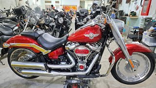 Lên Sàn Harley Davidson Fatboy 114Ci 1868cc Đỏ Red Rock Hiếm Siêu Đẹp HQCN Chỉ 558tr Lh 0703086286.