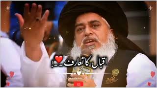 Iqbal Day 9 November |By Allama Khadim Hussain Rizvi |Latest |Status |#video