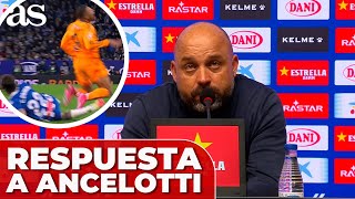 MANOLO GONZÁLEZ RESPONDE a ANCELOTTI tras la POLÉMICA del ESPANYOL - REAL MADRID