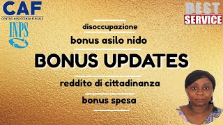 [BONUS UPDATES] Bonus asilo nido and may more