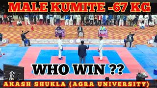 Akash Shukla (AKA) Agra University | Male Kumite -67 Kg All India Inter University Karate Tournament