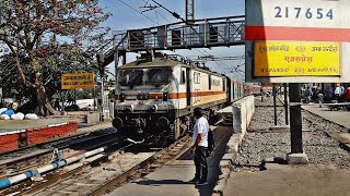 22709 Hazur Sahib Nanded Amb Andaura Express Arriving At Ambala Cantt Junction