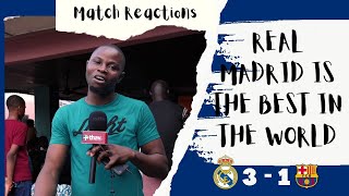 Match Reactions: Real Madrid 3 - 1 Barcelona FC ^ Benzema ^ Valverde ^ Rodrygo ^ Torres